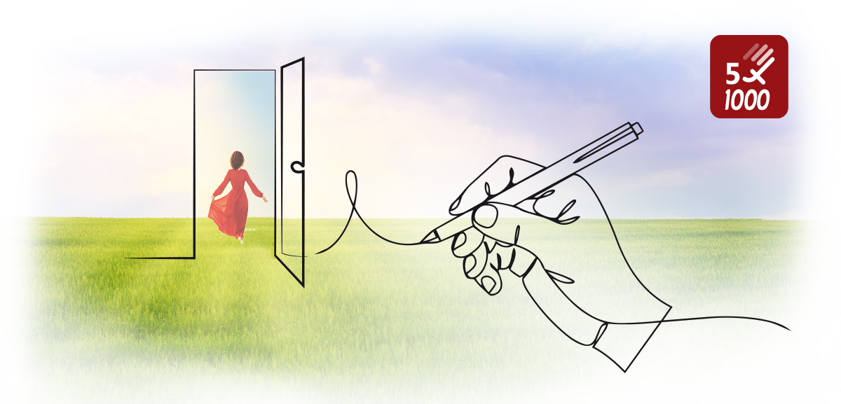 5x1000 Marcegaglia - Mano che firma e apre porta